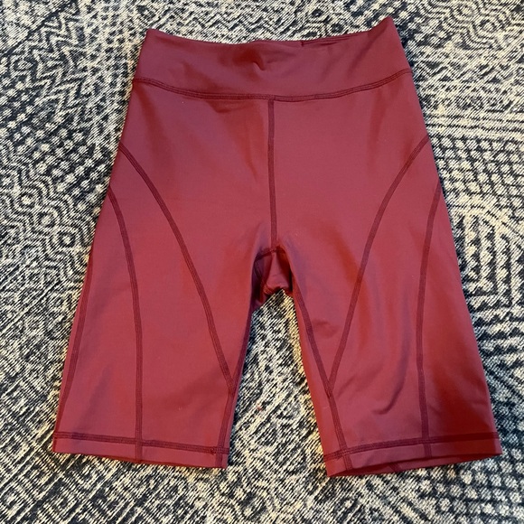 Free People Pants - Free People Bike Shorts, Small, Burgundy